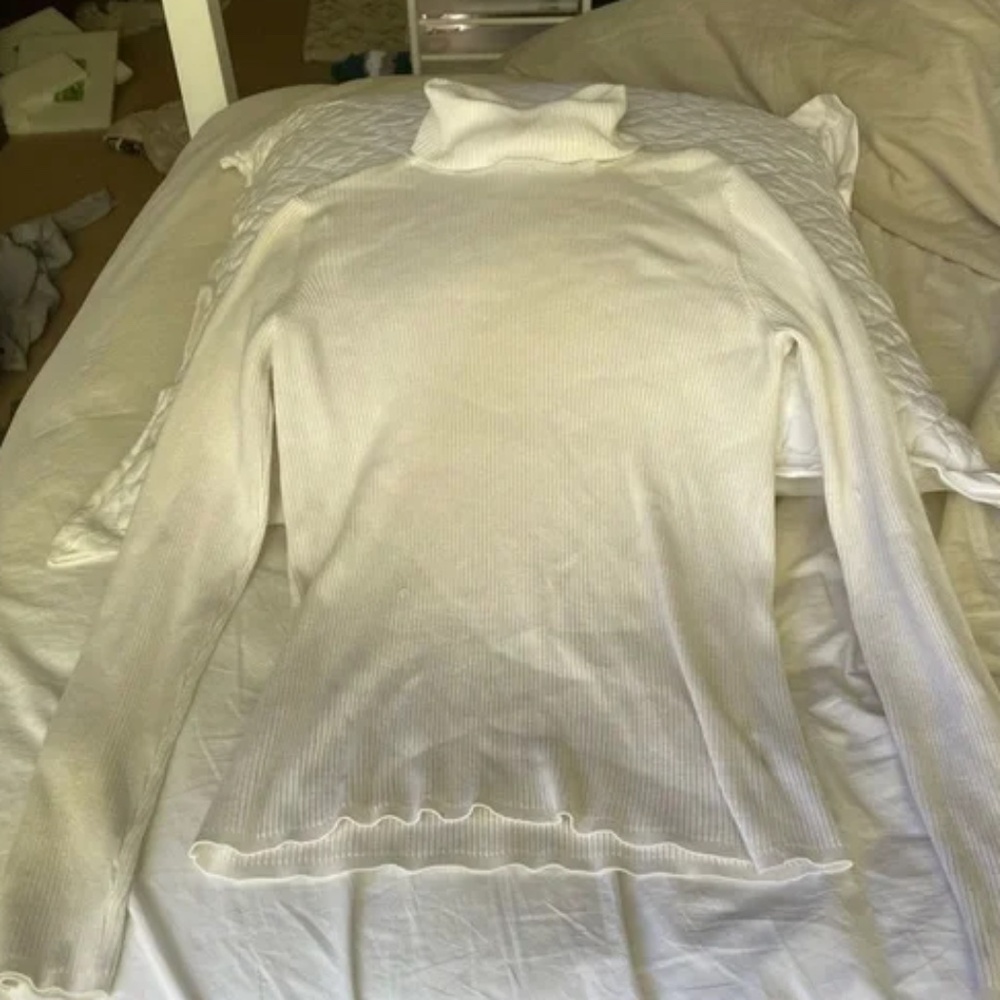 White Knit Turtleneck